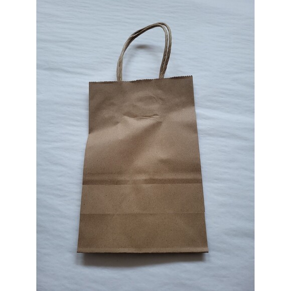 25 Brown Kraft Paper Bags 95% Post-Consumer Recycled Paper Water Ink Com… - Picture 1 of 2